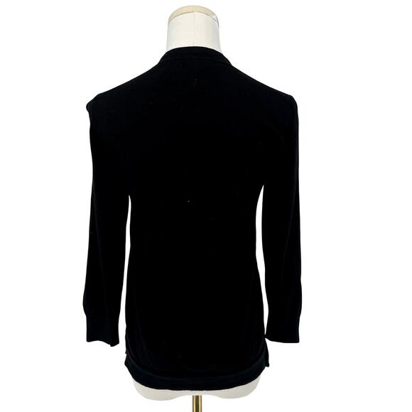 Marc Jacobs Black Cashmere Silk Blend Cardigan Sweater Women’s S Y2K Designer - Picture 3 of 6